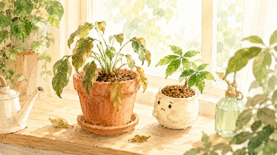 観葉植物が枯れる原因5つと対処法