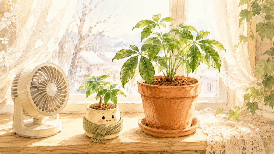 冬の観葉植物の管理方法｜寒さに弱い品種に注意